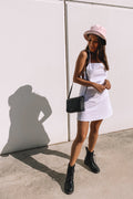 Daily String Mini Dress - WHITE