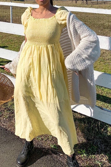 Flow Maxi Dress - YELLOW